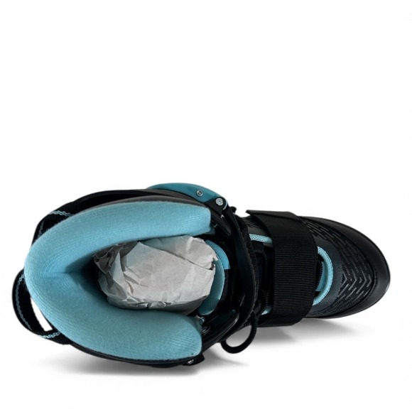 Roller Derby Elite Delta 110 Black Teal Adult Inline Skates Size 10 USA EUC - Picture 8 of 12